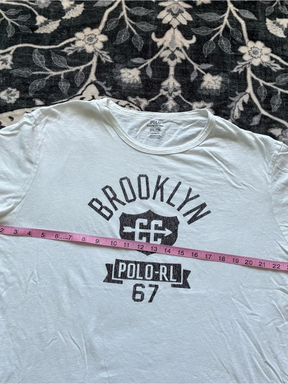 009 - POLO RALPH LAUREN BROOKLYN NEW YORK SPELL OUT T SHIRT